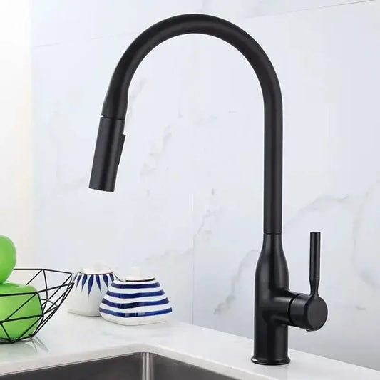 Torneira de Cozinha em Latão Bico Retrátil