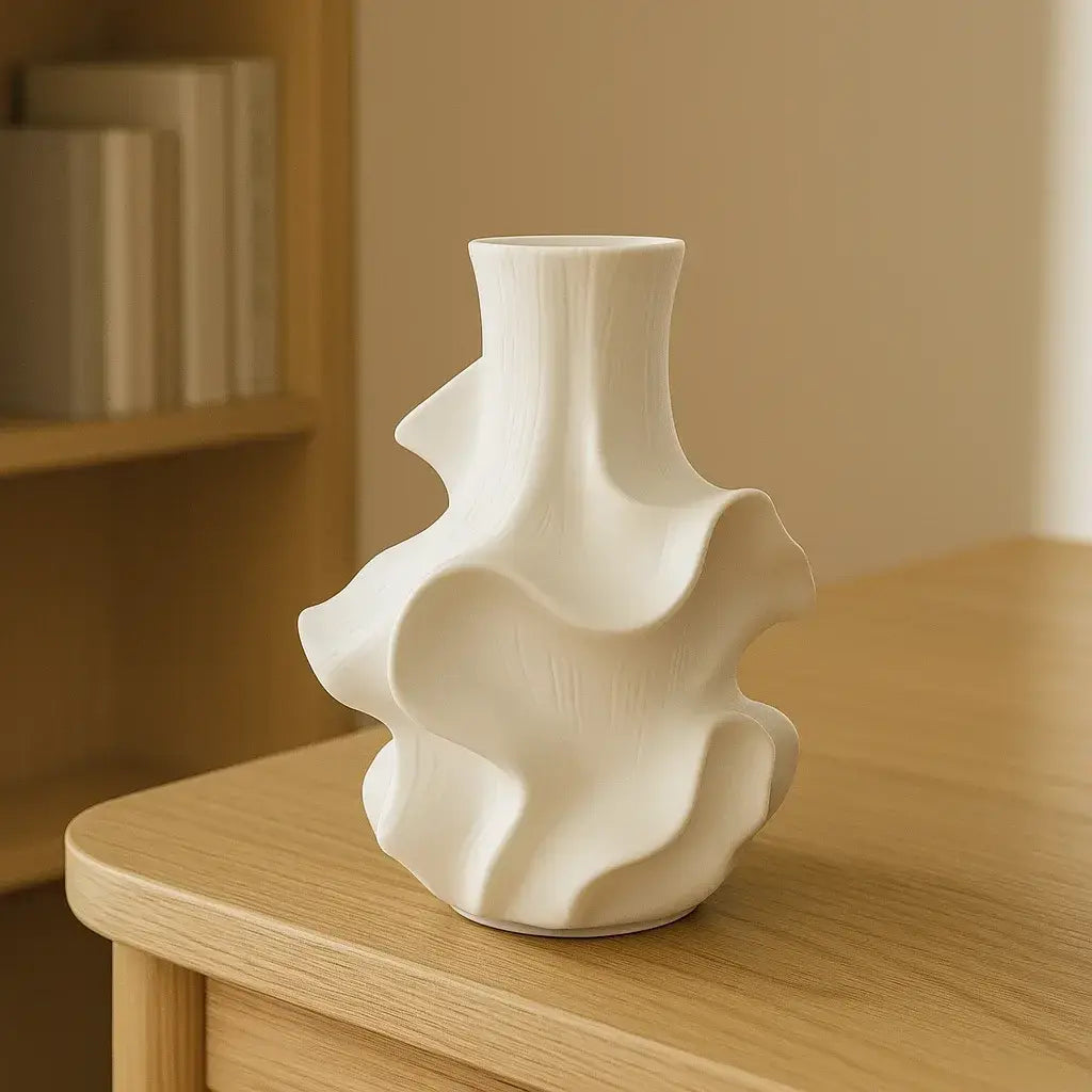 Vaso de Cerâmica Nórdico Minimalista