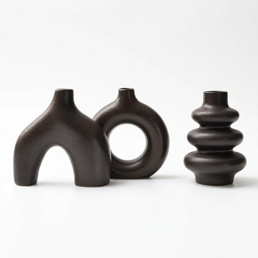 Conjunto de Vasos Cerâmica Boêmio