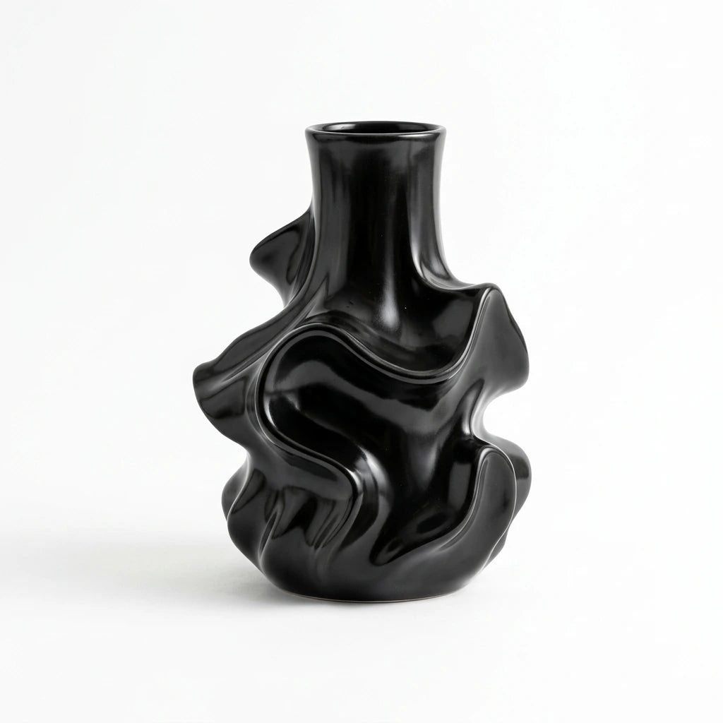Vaso de Cerâmica Nórdico Minimalista