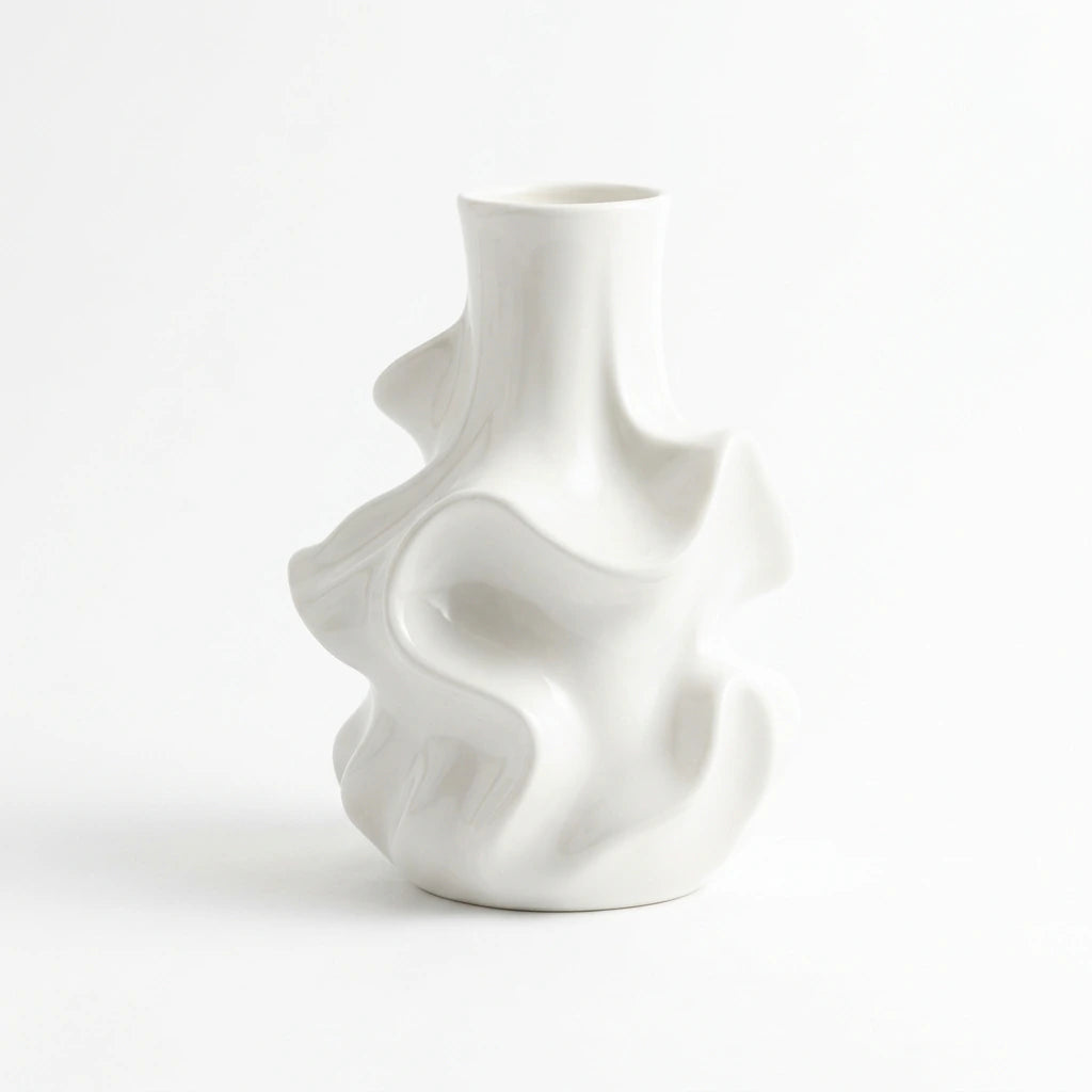 Vaso de Cerâmica Nórdico Minimalista