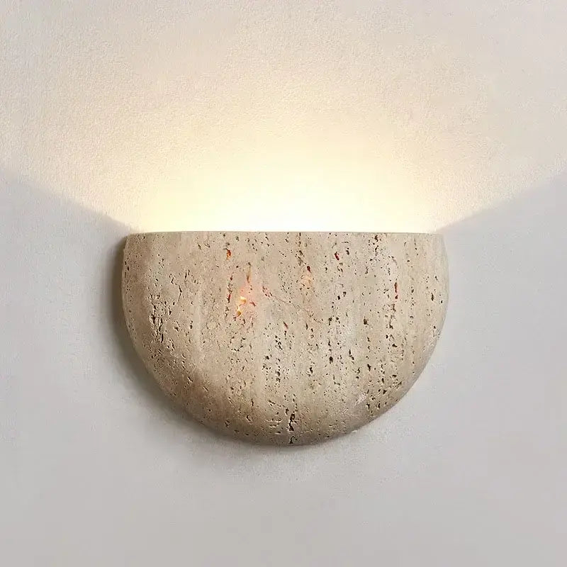 Luminária de Parede em Pedra Natural