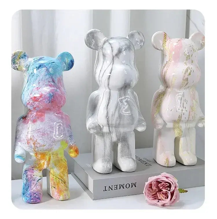 Escultura Decorativa Urso Resina