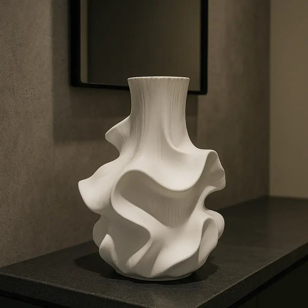 Vaso de Cerâmica Nórdico Minimalista