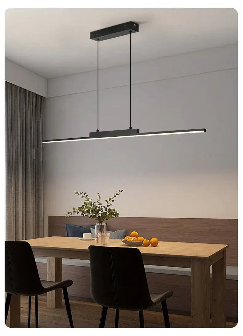 Luminária Pendente Longa Minimalista 26W