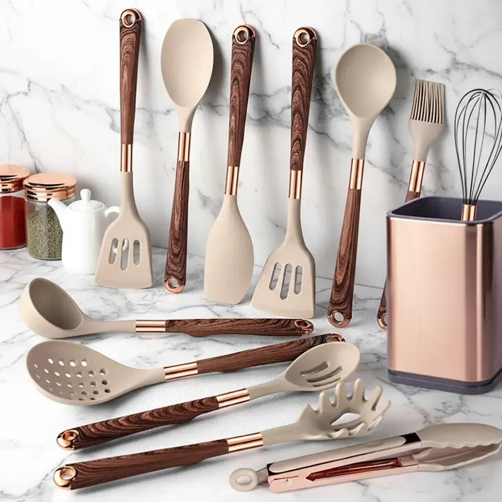 Conjunto de Utensílios de Cozinha Silicone