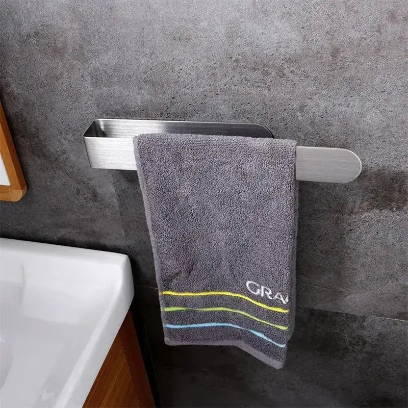 Toalheiro de Parede Aço Inoxidável Minimalista