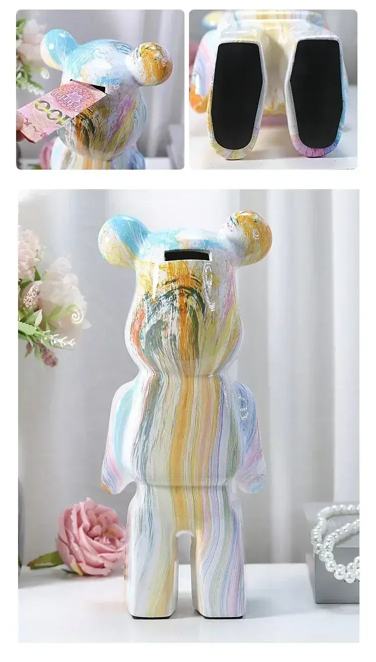 Escultura Decorativa Urso Resina