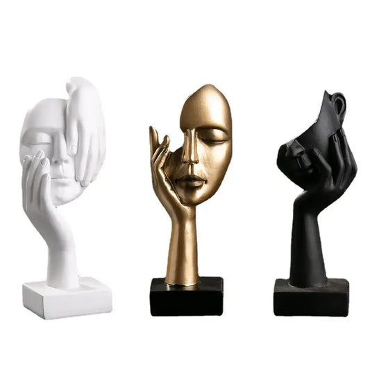 Escultura de Mesa Resina Abstrata