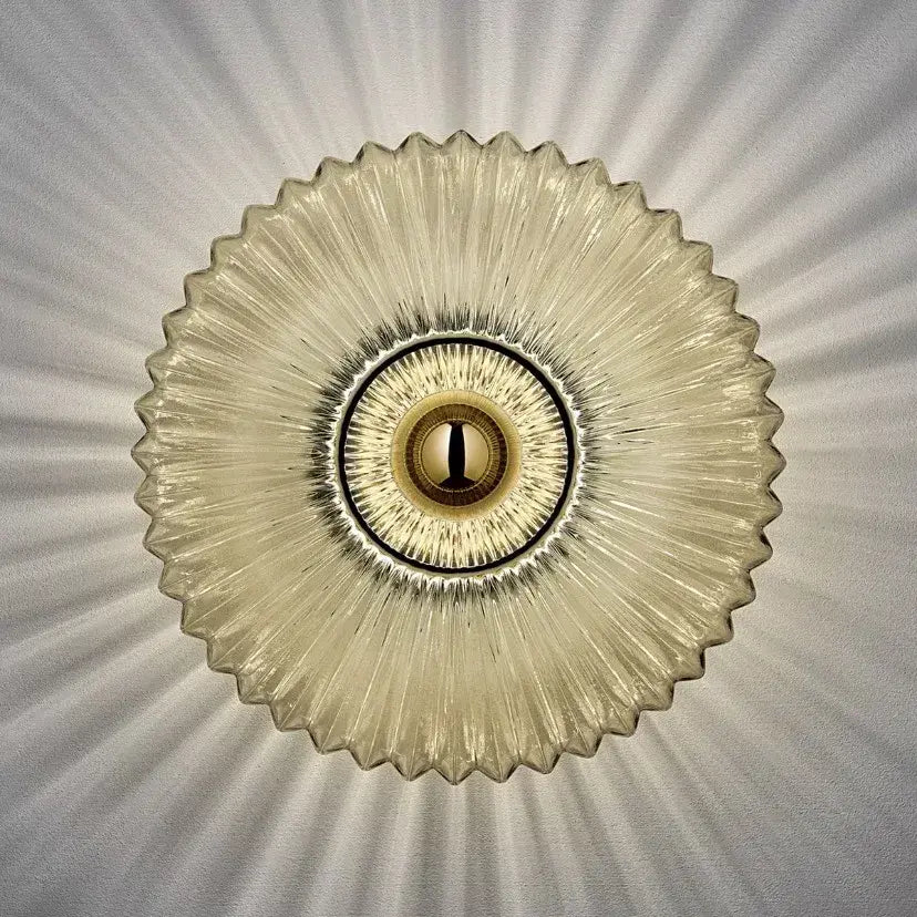 Arandela Flor Vidro Retrô