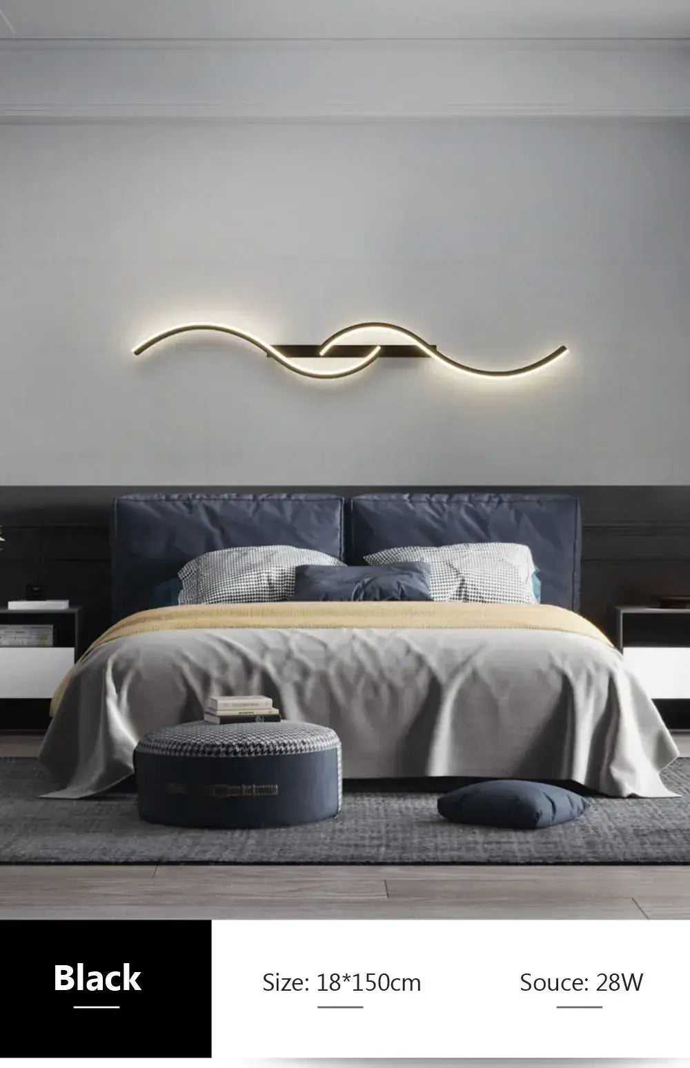 Arandela LED Minimalista Cabeceira