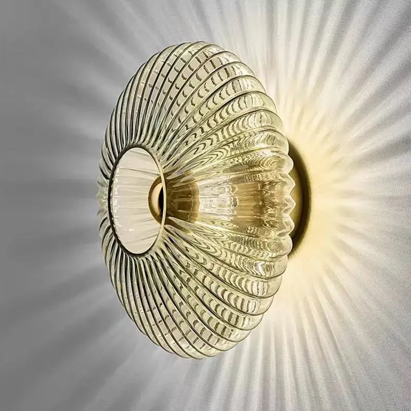 Arandela Flor Vidro Retrô