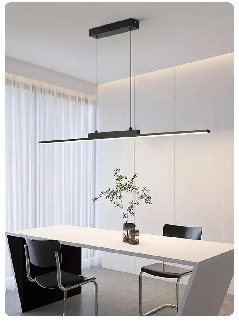 Luminária Pendente Longa Minimalista 26W