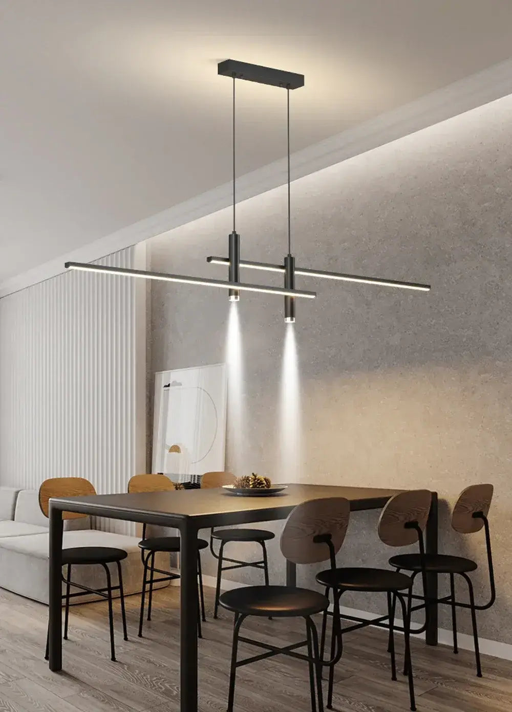 Luminária Pendente Regulável Minimalista