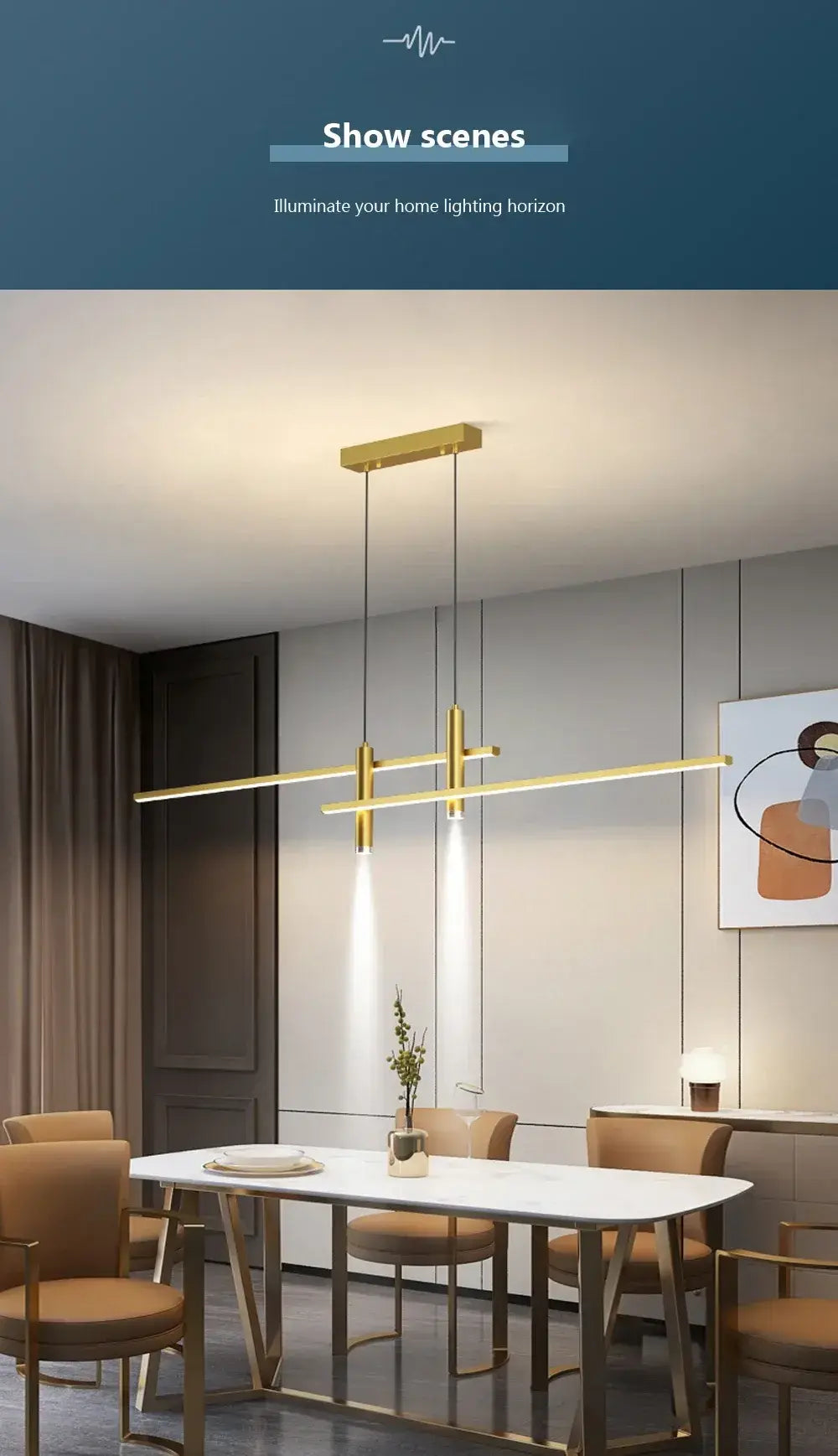 Luminária Pendente Regulável Minimalista