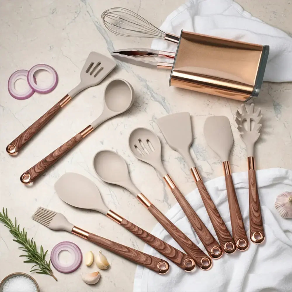 Conjunto de Utensílios de Cozinha Silicone