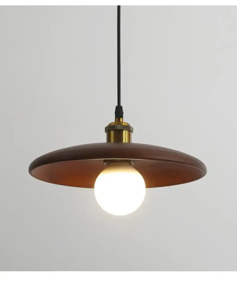 Luminária Pendente Madeira Estilo Japonês